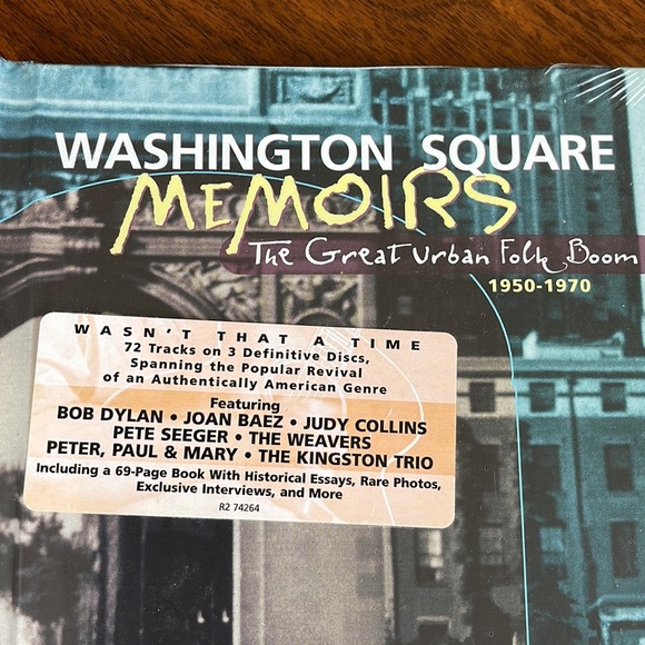 NEVER OPENED WASHINGTON SQUARE MEMOIRS - THE GREAT URBAN FOLK BOOM CD SET - Picture 2 of 9
